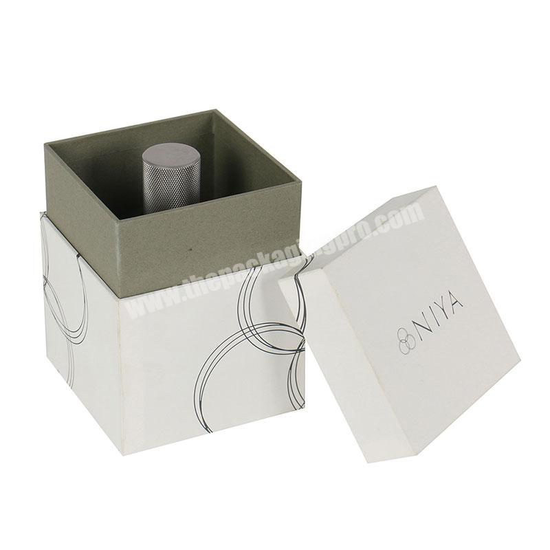 white Custom logo printed  luxury cosmetic shoulder packaging gift g boxes