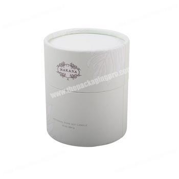 White cylinder fancy custom cardboard hat boxes wholesale