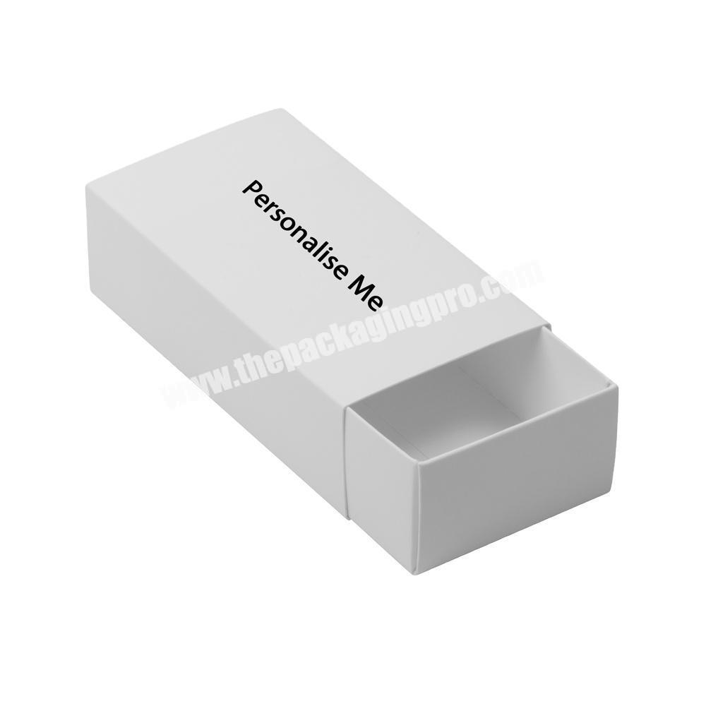 White Flat Packed Matchbox and Sleeve