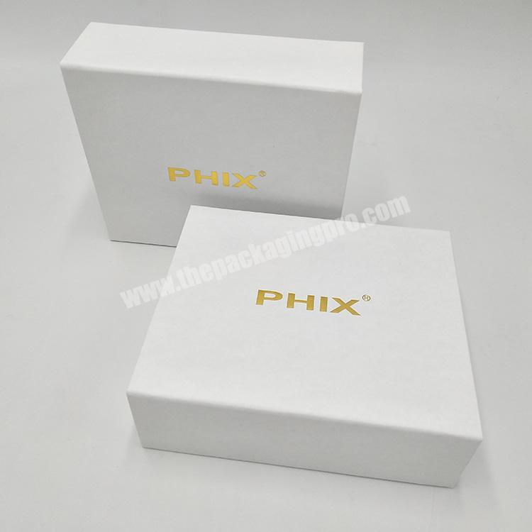 White Kraft Paper Foldable Cardboard Gift Packaging Box