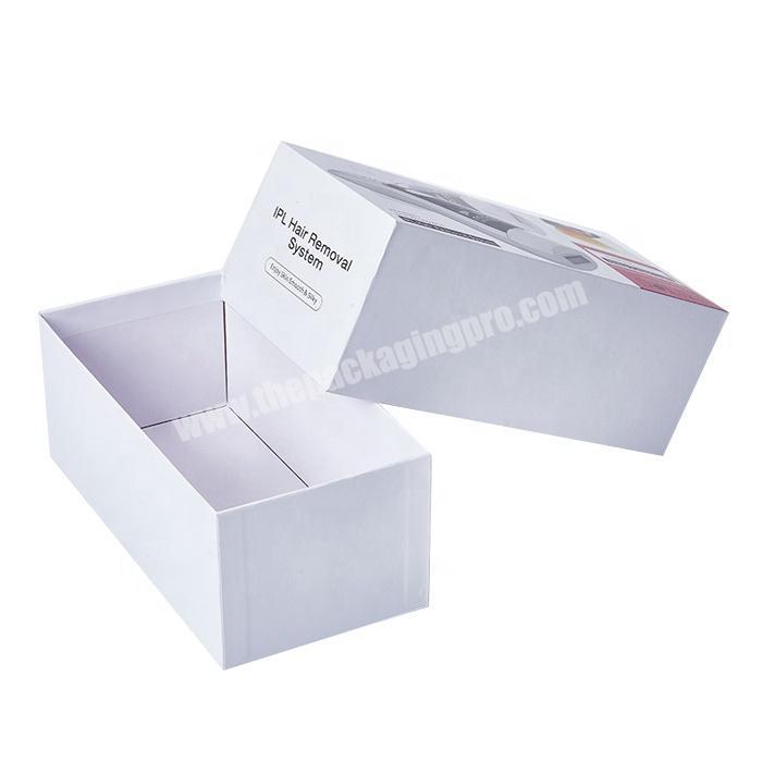 White lid and base paper packaging gift box packing paper box