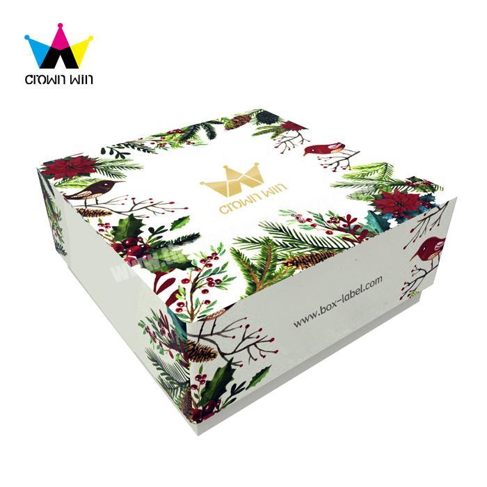 white luxury custom paper wedding gift box packaging
