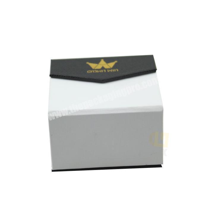 White Luxury Foldable Magnetic Custom Packing Cardboard Gift Flip box