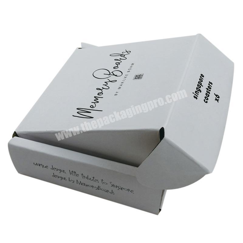 White Mailer Corrugated Gift Box Cartons Packaging With Logo Hot Products