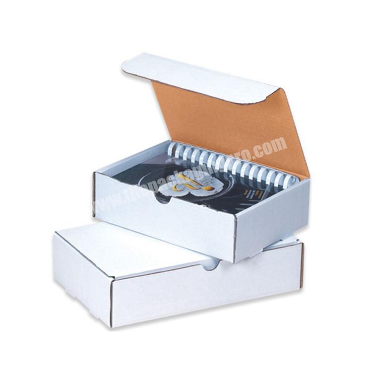 White Mailing Boxes Recycled Custom Logo Corrugated Carton Box Mailer Shipping Box Packaging Printed Apparel Boxes
