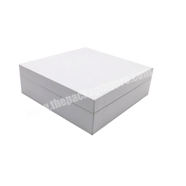 White packaging boxes logo customized lid storage box gift box with logo