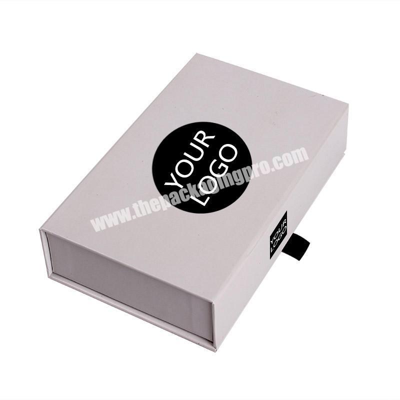 white paper box cosmetic box packaging printing custom logo