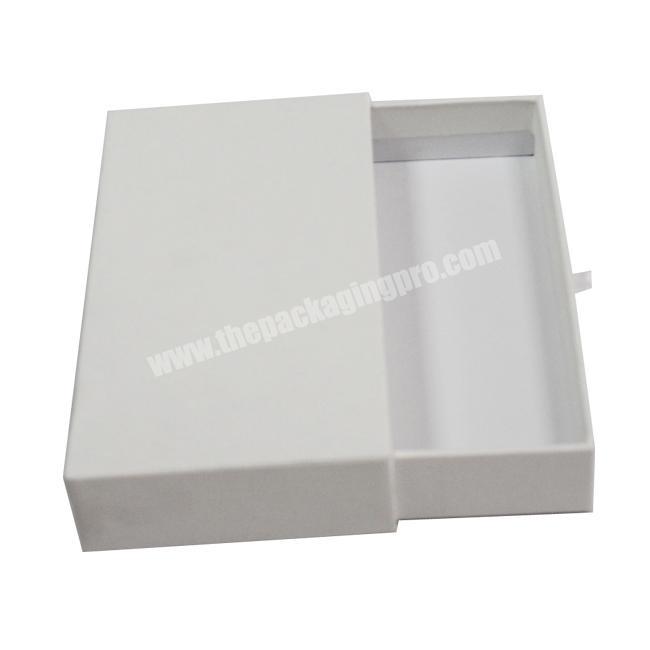 White Paper Drawer Shoe Gift Box Packaging Slide Garment Drawer Box Underwear