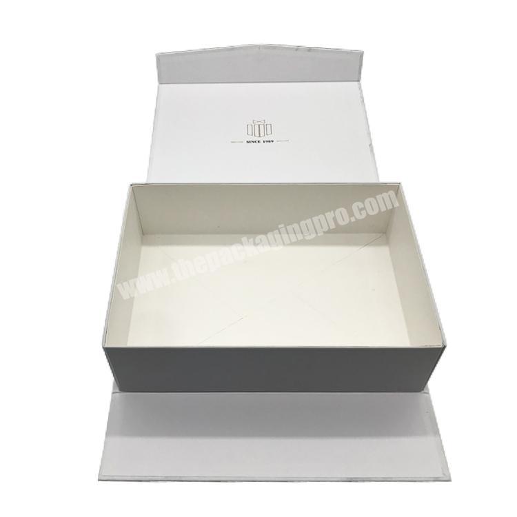 White Rigid Magnetic Closure Gift Folding Foldable Toy Box