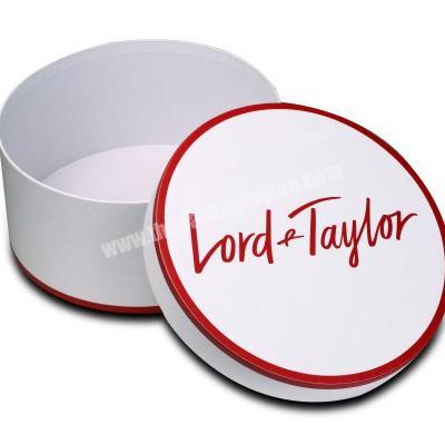 White round paper boxes with full printing