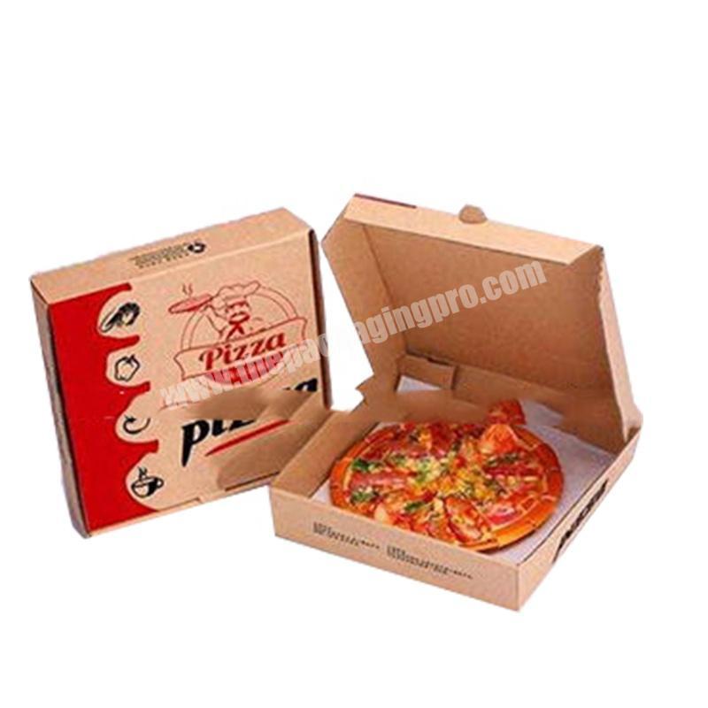 Wholesale 8 10 12 16 Inch Reusable Pizza Carton Custom Printed Corrugated Paper Packaging Box