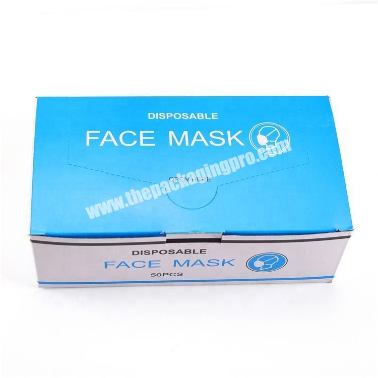 wholesale and Customized box for surgical face mask  50pcs ,box packaging printing for disposable medical face masks
