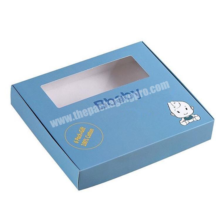 wholesale baby shower gift packaging carton box with window