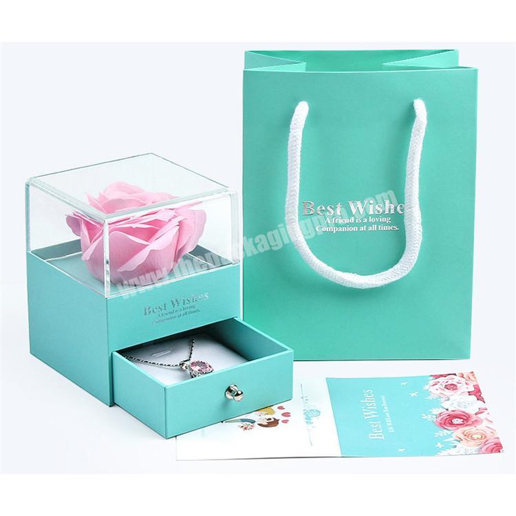 Wholesale Beautiful Custom Luxury corrugated flower box rose flower gift box
