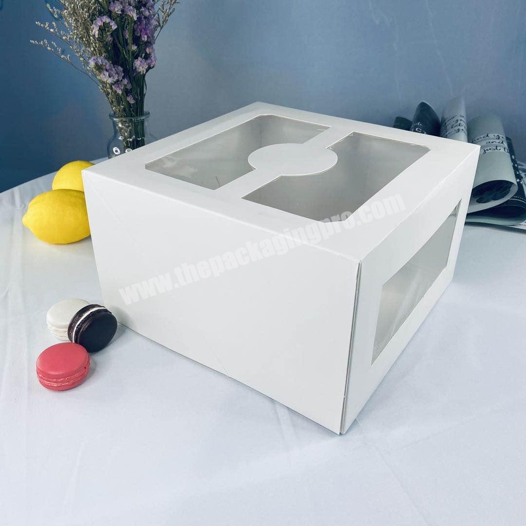 Wholesale big white cake box with size 26.5 x 26 x 12 cm ready to ship
