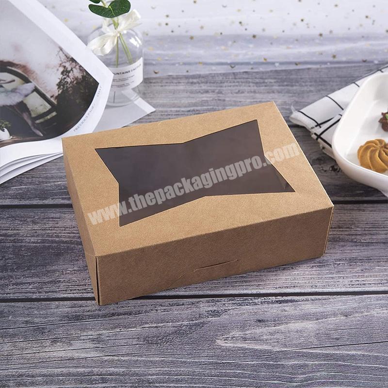 Wholesale biodegradable food container packaging salad box disposable kraft paper lunch box
