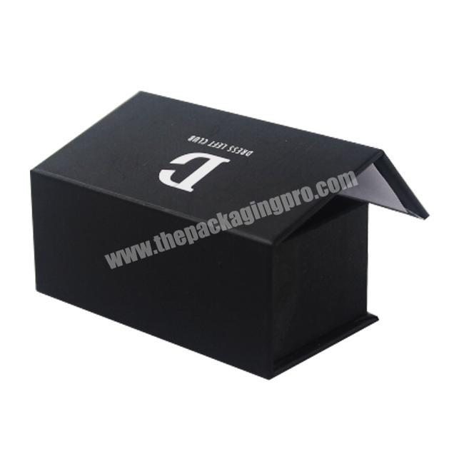 Wholesale Black Book Style Cardboard Gift Box For Wine Glasses Packaging