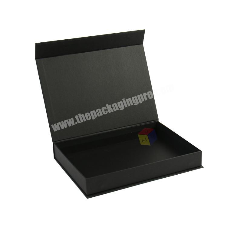 wholesale black cardboard gift apparel magnetic box