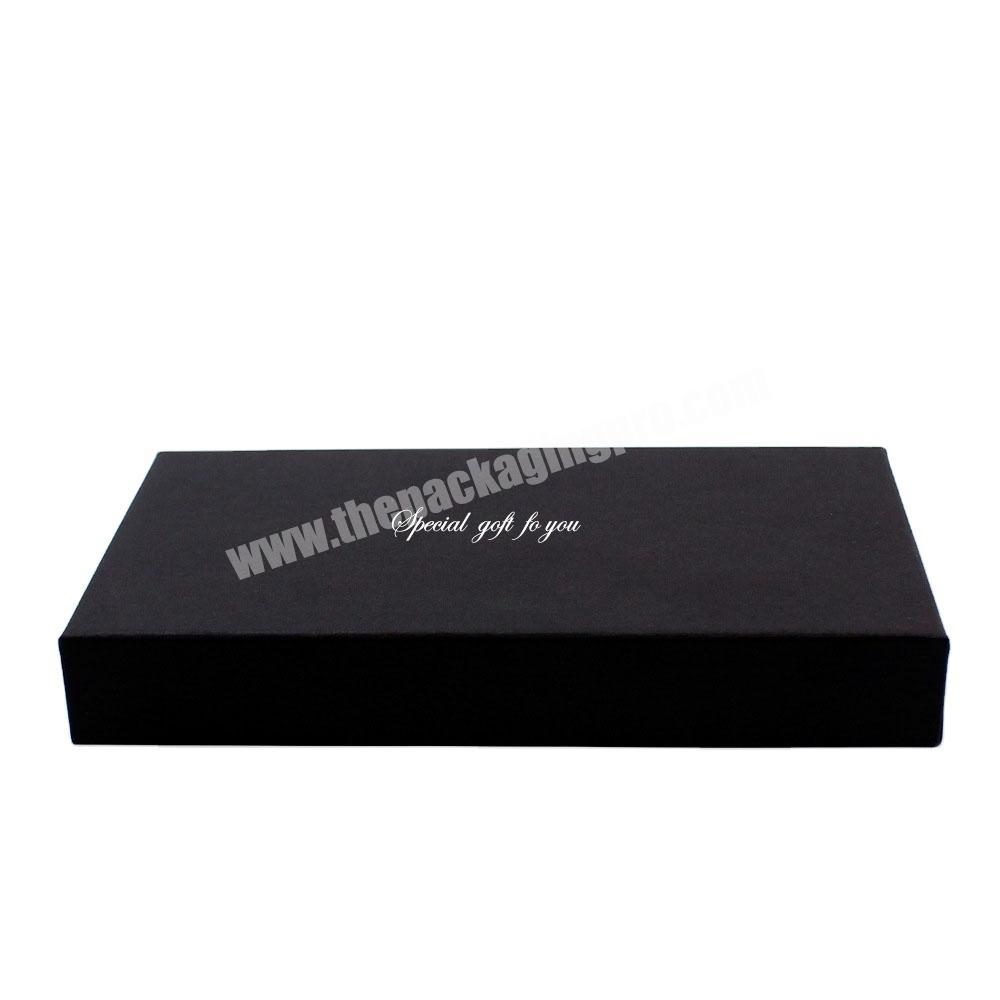 Wholesale black custom printed logo luxury cardboard clothing paper bridesmaid gift scarf t shirt packaging boxes