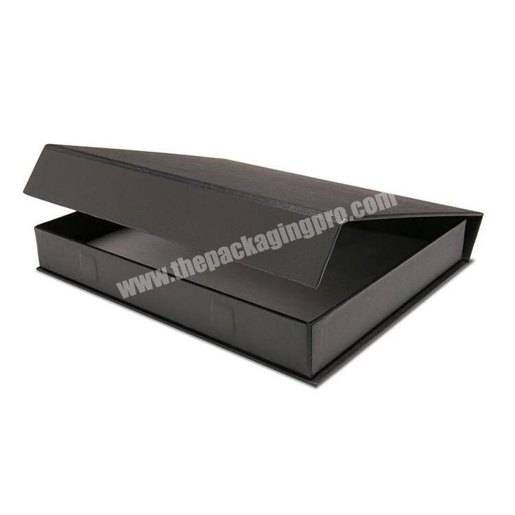 Wholesale black magnetic closure gift box