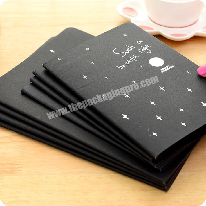 Wholesale Black Paper Softcover Journal Notebook Customized