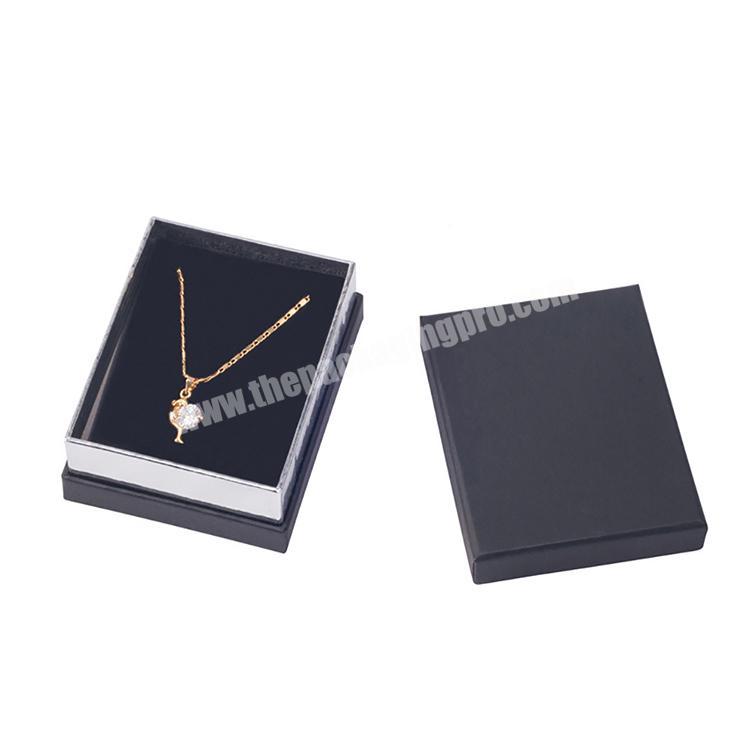 Wholesale Black Small Jewelry Necklace Cardboard Gift Box with Lids