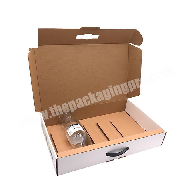 Wholesale carton shipping cardboard package box a black large empty luxury gift