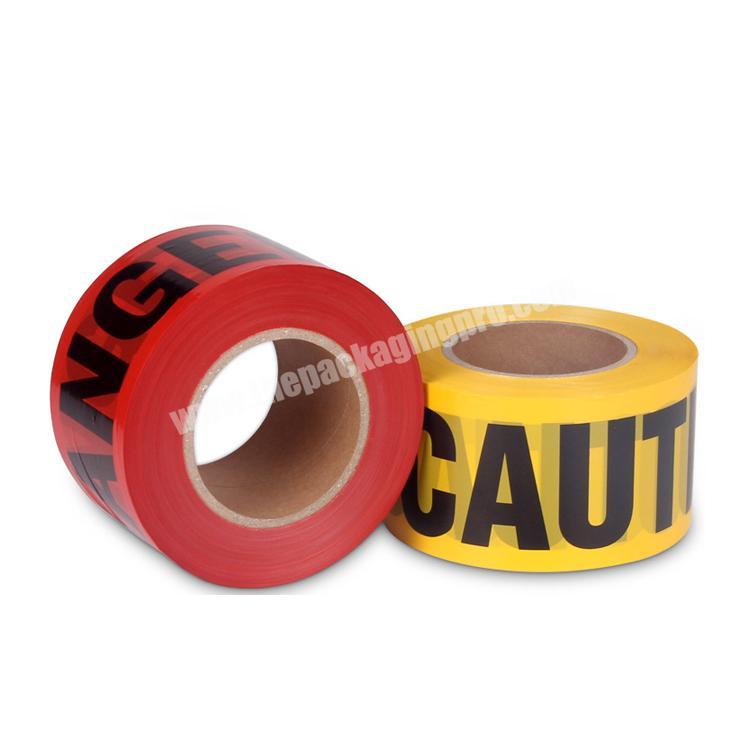 Wholesale caution warning stripe disposable PE tape