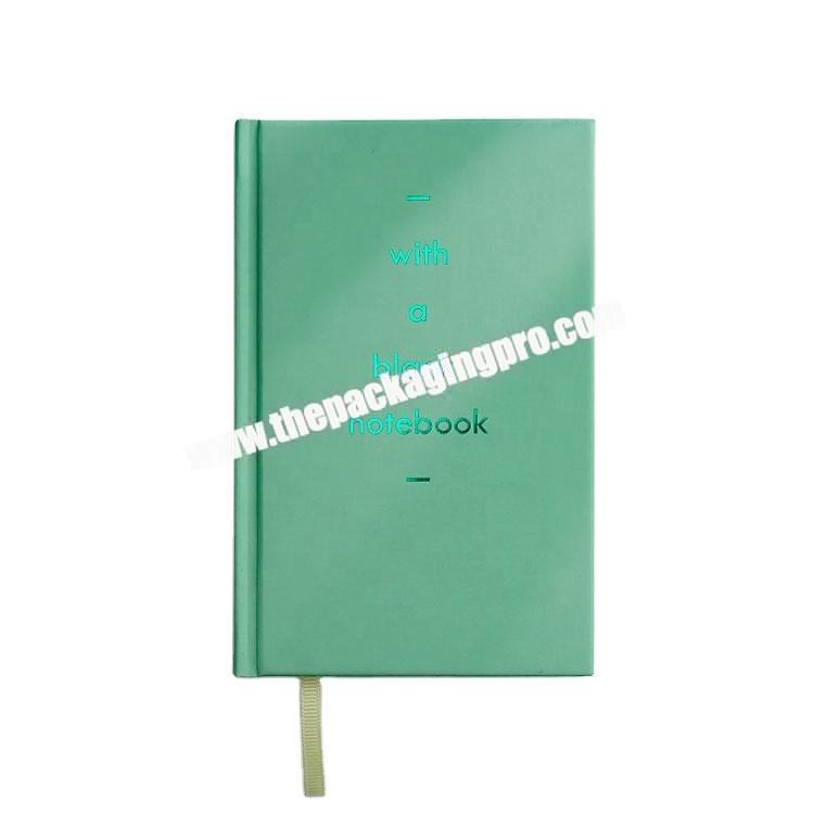 Wholesale Cheap A5 A6 Hardcover Journal Cute Kawaii Pocket Diary 2021 Stationary Diary Notebook With Gold Green Foil Stamping