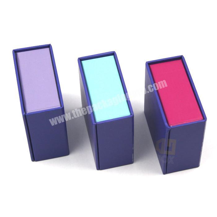 Wholesale Cheap Book And Pen Photo Card Purple Packaging Gift Box