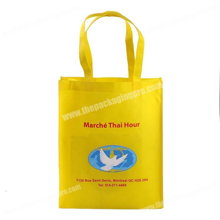 Wholesale cheap custom logo printed non-woven promotional bag