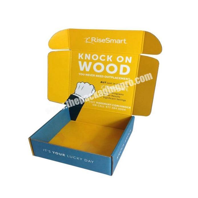 Wholesale Cheap Custom Tuck End Corrugated Paper Box Ship Flat Mail Foldable Shipping Box