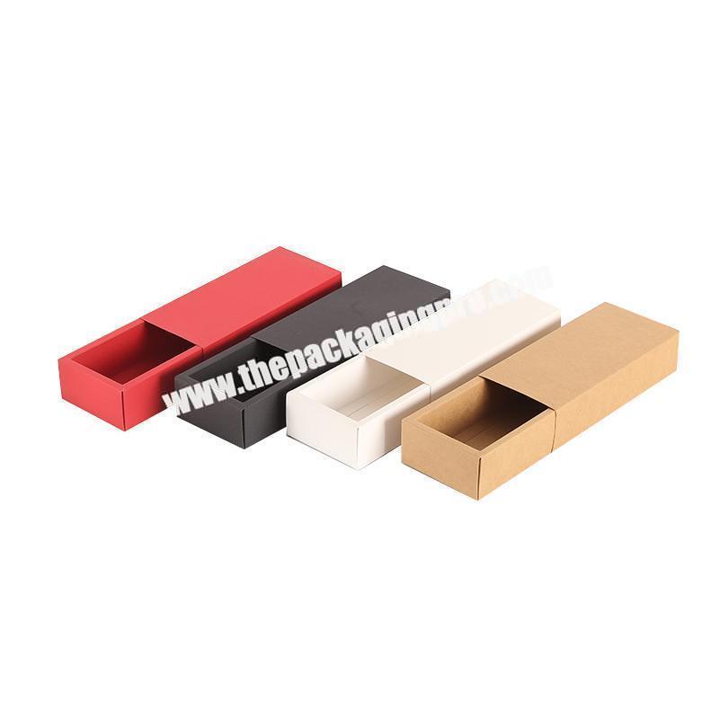 Wholesale Cheap Price Colored Card Board Luxury Cosmetic Drawer  Packaging Box Gift Box Packaging Customized Logo