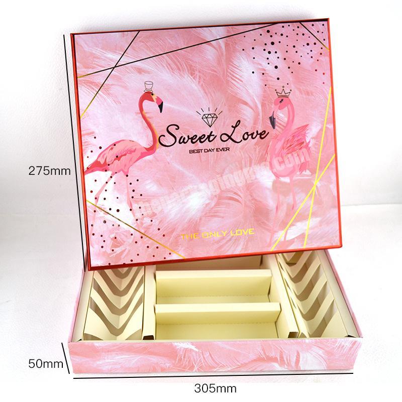 Wholesale Cheap Price Empty Kraft Material Chocolate Gift Boxes With Special Design Insert Paper Tray