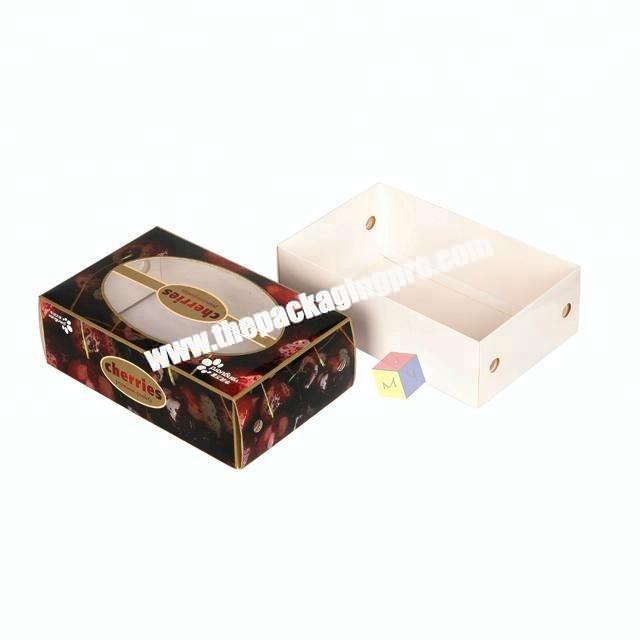 wholesale cheap rectangular dessert box packaging with pvc window