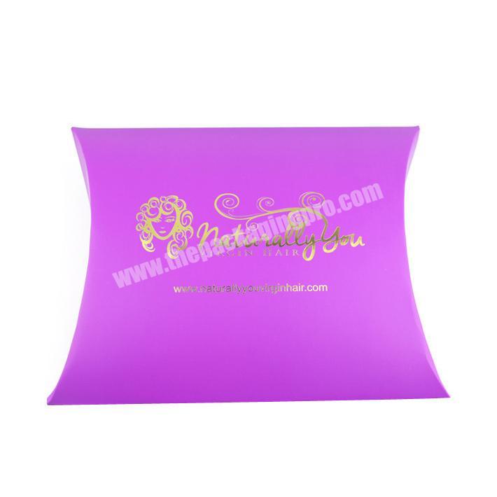 wholesale cheap wig hair packaging paper pillow box custom printing