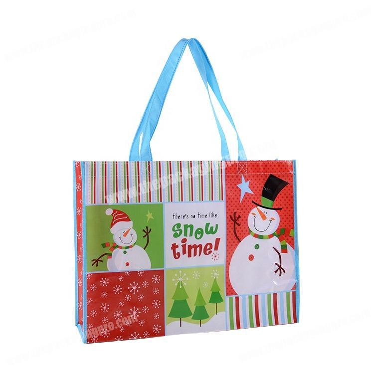 Wholesale Christmas grocery shopping custom  non woven tote bag