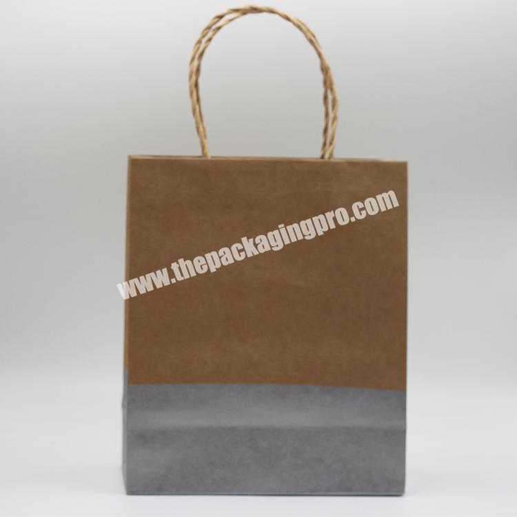 Wholesale Christmas Paper Bag Customized High Quality Brown Cardboard Gift Bag