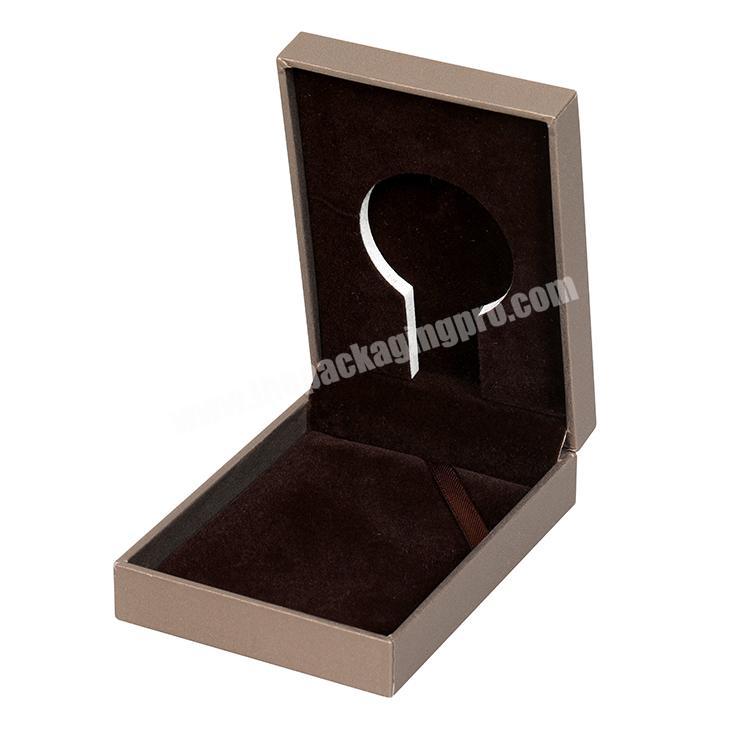 Wholesale Classical Chocolate Luxury Custom Logo Display Watch Packaging Box