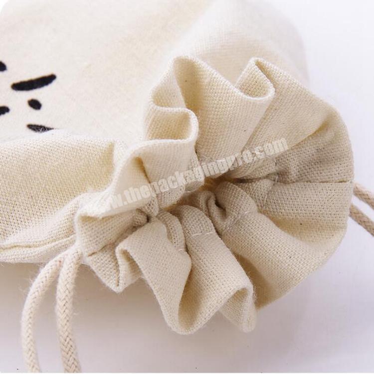 Manufacturer Wholesale cotton fabric drawstring jewelry bag for packing