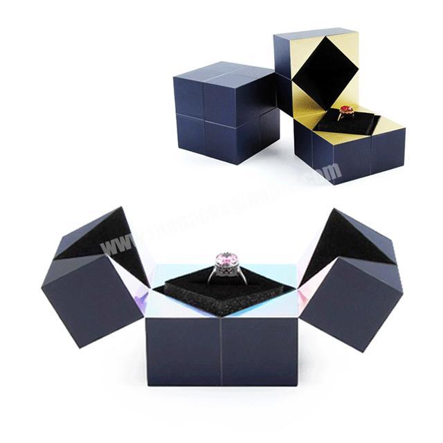 Wholesale Creative Jewelry Gift Packaging Rubik's Cube Box Mystery Ring Paper Gift Boxes