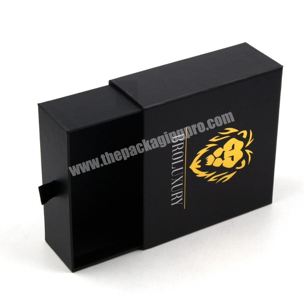 Wholesale Crown Win drawer shape gift box with satin insert for jewelry packaging
