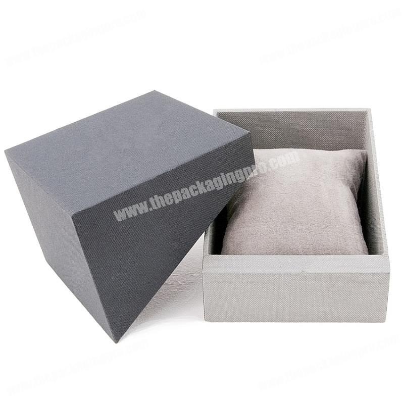 Wholesale custom binding cloth small pillow business gift packaging men watch packaging box