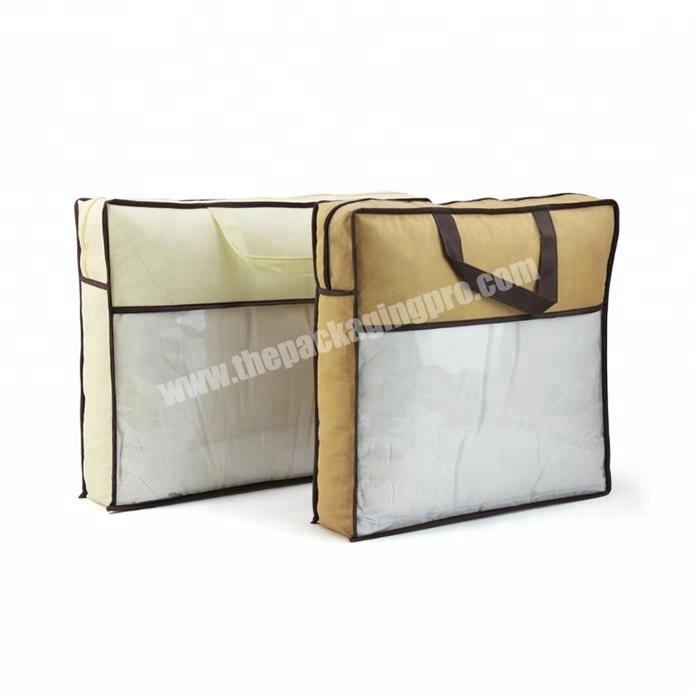 wholesale custom blanket packaging non woven tote bag factory with zipper
