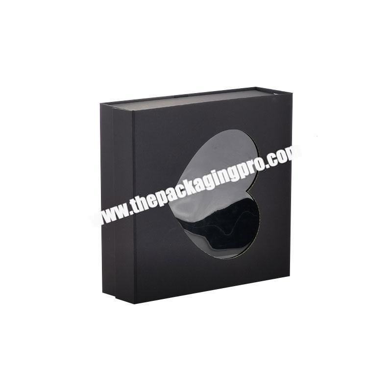 Wholesale custom bulk black luxury magnets lid folding gift paper boxes