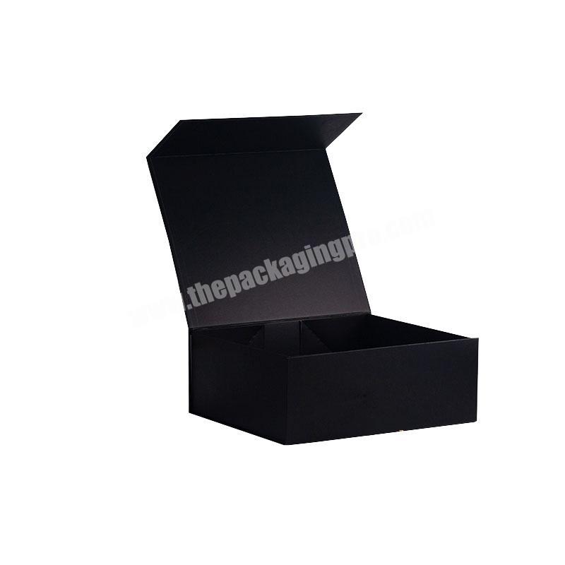 Wholesale custom bulk black magnetic closure gifts set packaging boxes