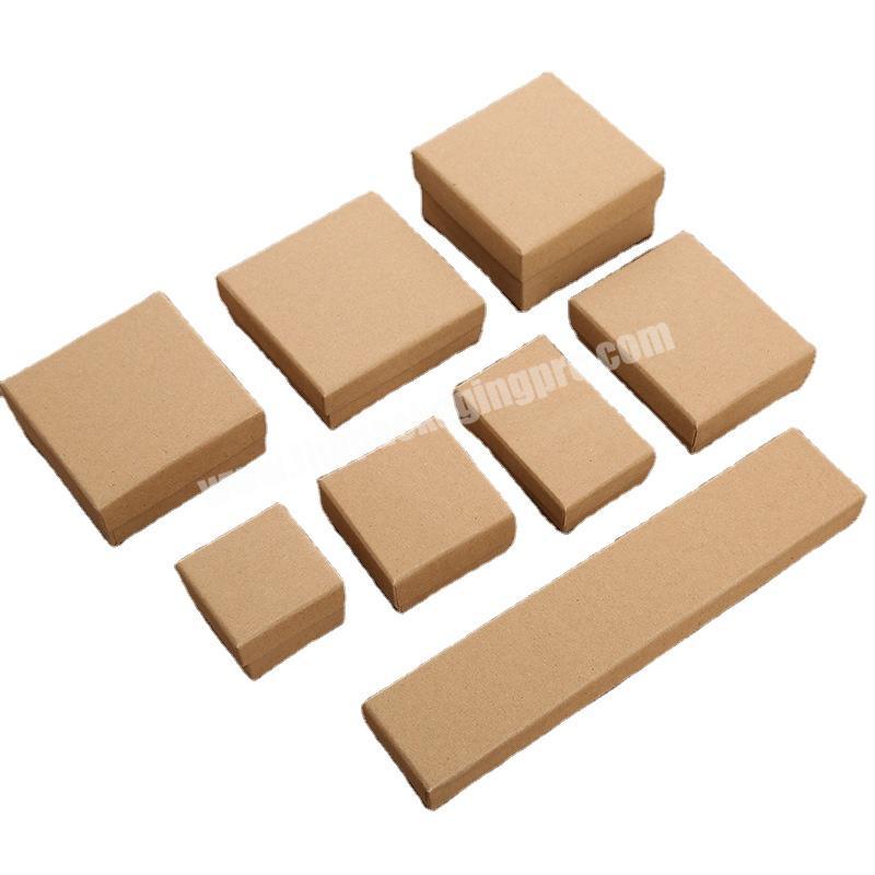 Wholesale custom cardboard cardboard paper necklace earrings gift packaging jewelry box ring box with high foam