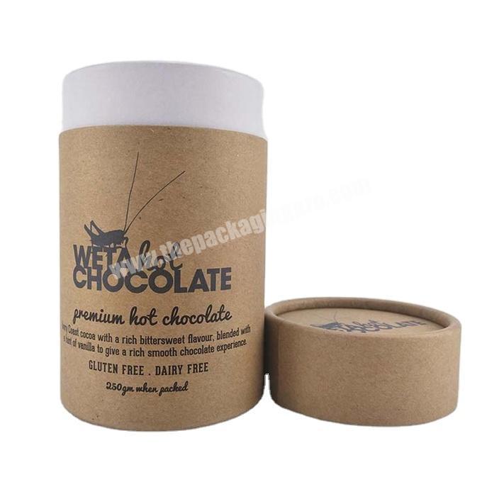 Wholesale Custom cardboard Printed Creative Round Paper Tube Packaging carton box gift box cylinder For Food tea