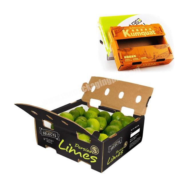Wholesale Custom Cheap Corrugated Packaging Cardboard Box For Fruit And Vegetable