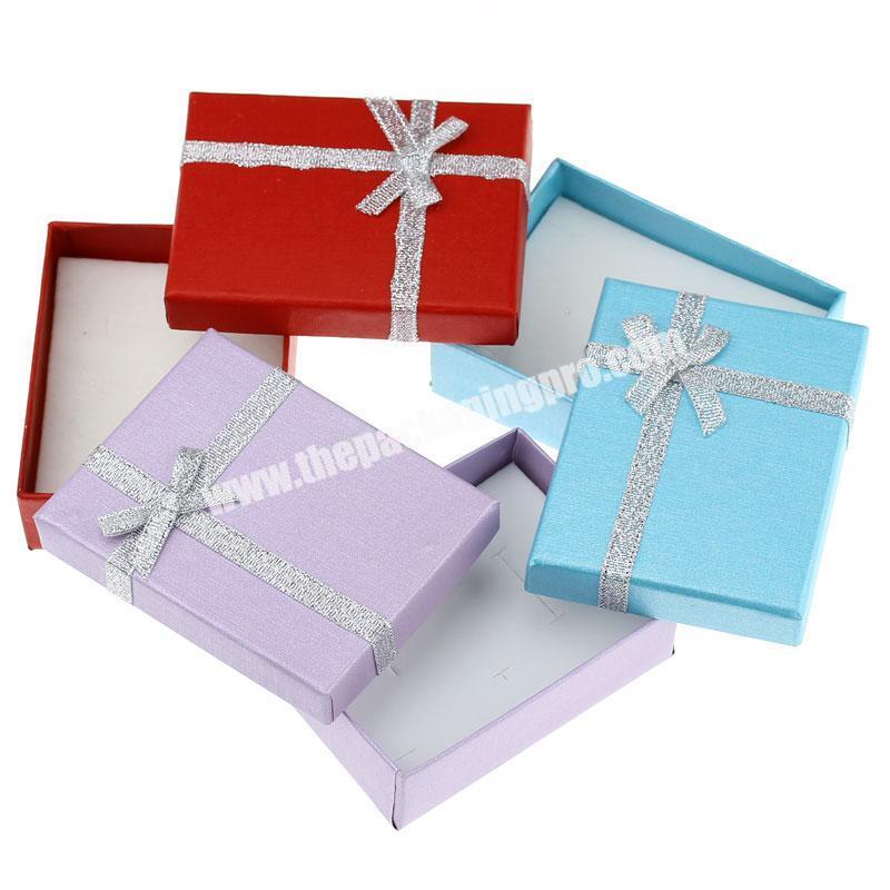 Wholesale Custom Colorful Cardboard Packaging Paper Jewelry Gift Box With Foam